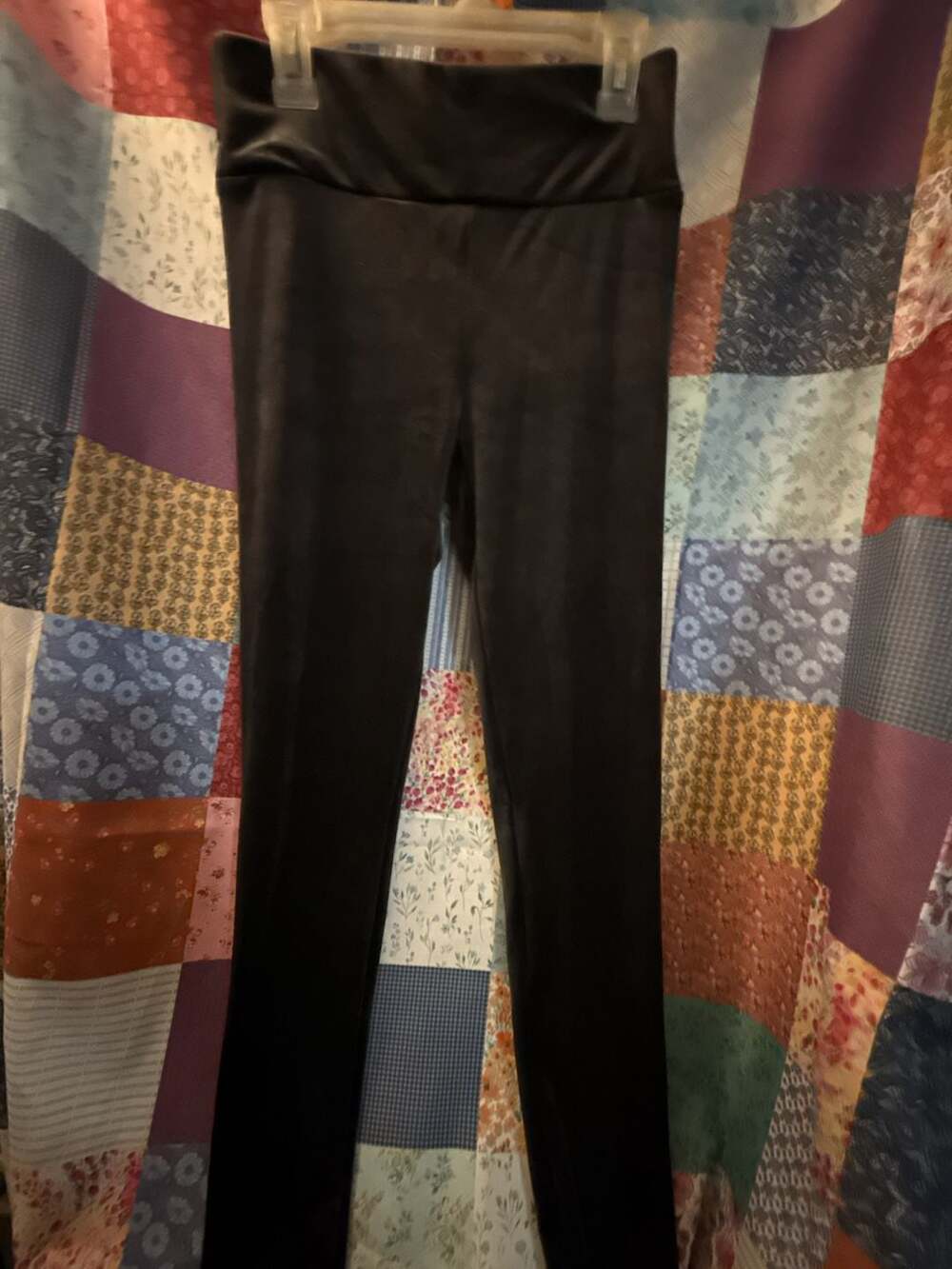 No Boundaries High-Rise Velour Ankle Legging Black S/M